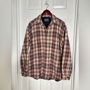 Wolverine Plaid Flannel Sherpa Lining Size Medium